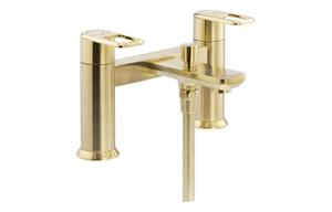 Abode Levarto Deck Mounted Bath Shower Mixer - Brushed Brass